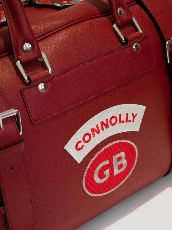 Connolly Red Sports Grip Bag With Badges