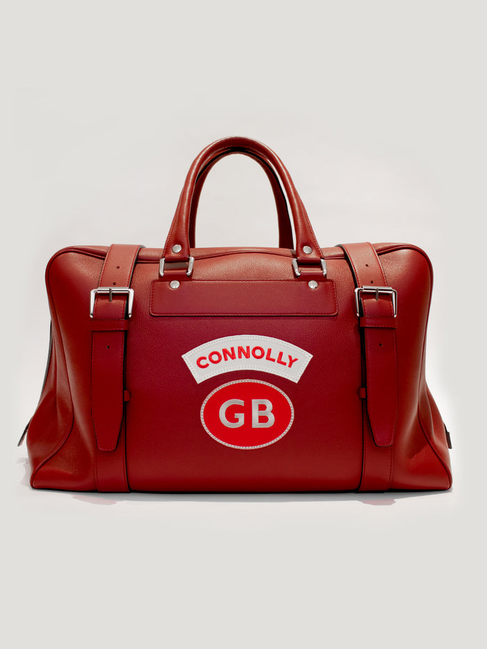 connolly Red Sports Grip Bag with Badges