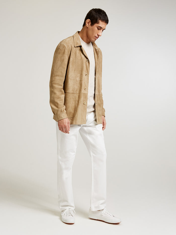 Connolly Stone Suede Over Shirt