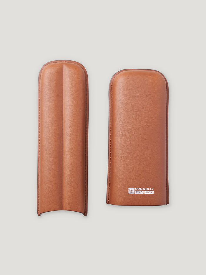 Connolly Tan Connolly 2 Cigar Case