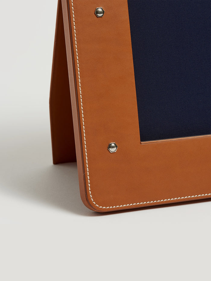 Connolly Tan Leather Large Photo Frame