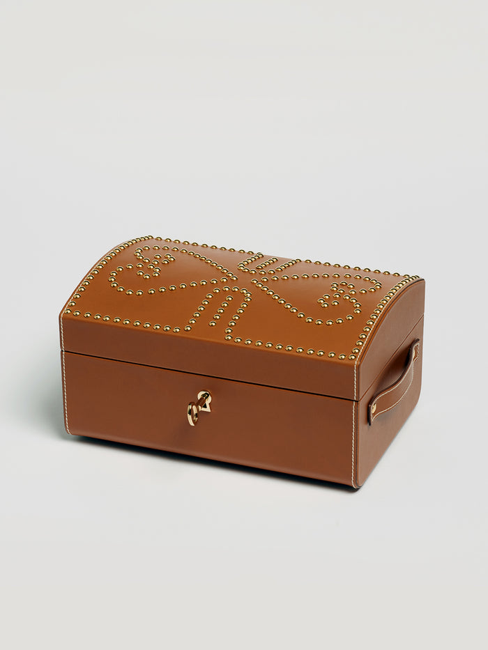 Connolly Tan Nomadic Chest With Gold Studs 1904