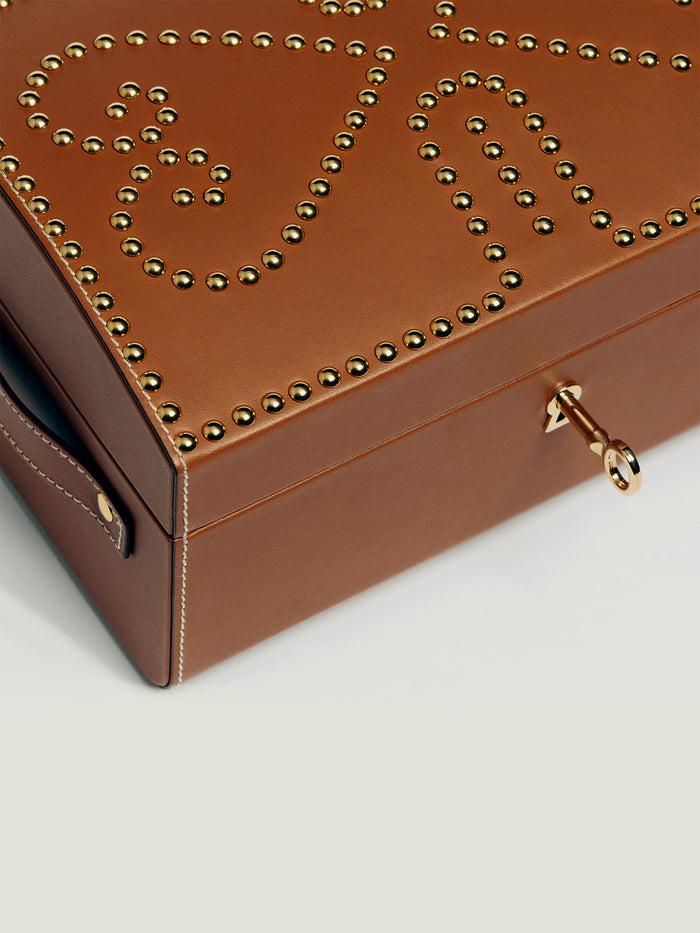 Connolly Tan Nomadic Chest With Gold Studs 1904