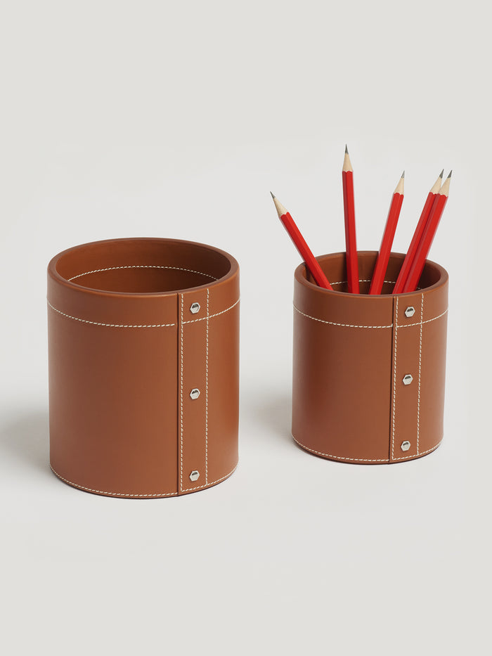 connolly Tan Small Pen Pot