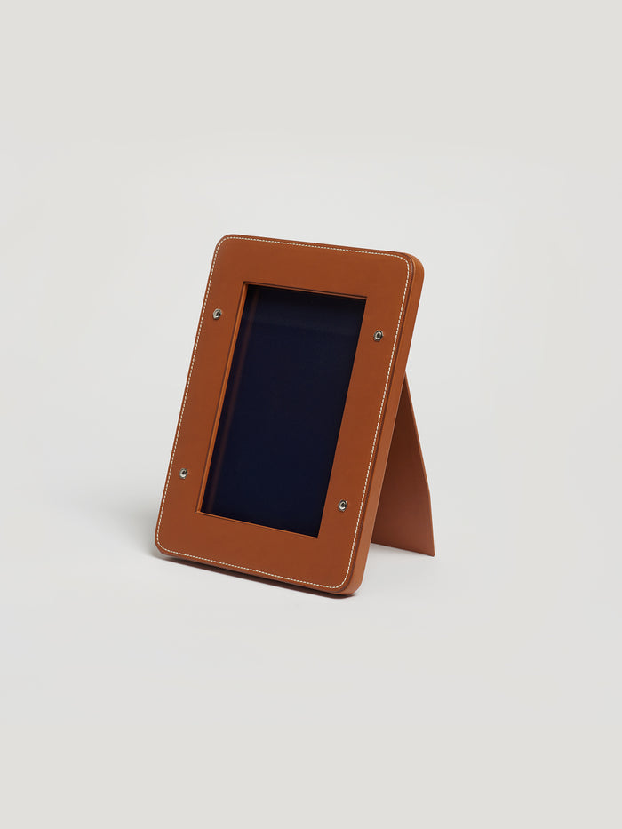 connolly Tan Small Single Photo Frame