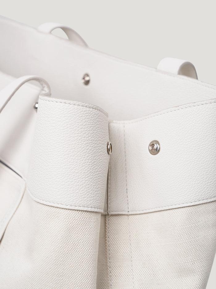 Connolly White Pocket Tote