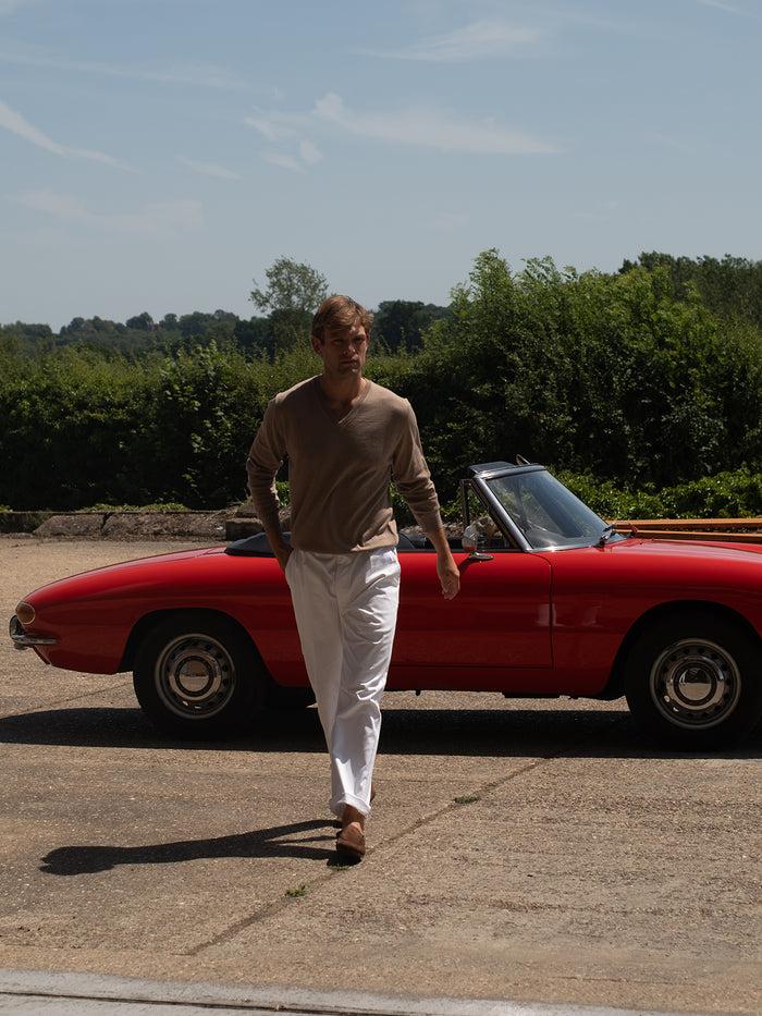 Connolly White Rally Trouser