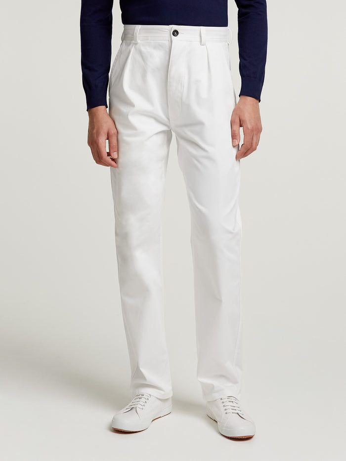 connolly White Rally Trouser