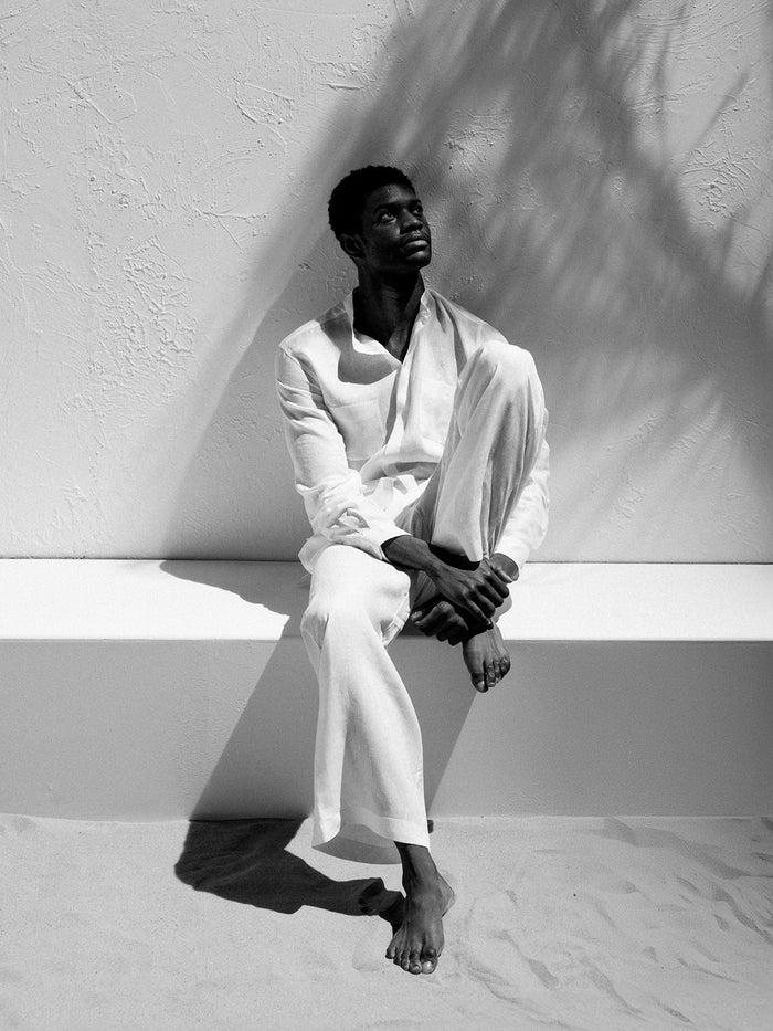 Connolly White Wide Leg Linen Trousers