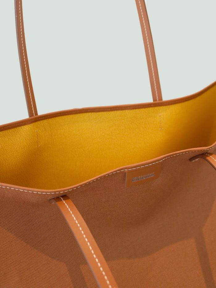 Connolly XL Tan Canvas Tote Bag