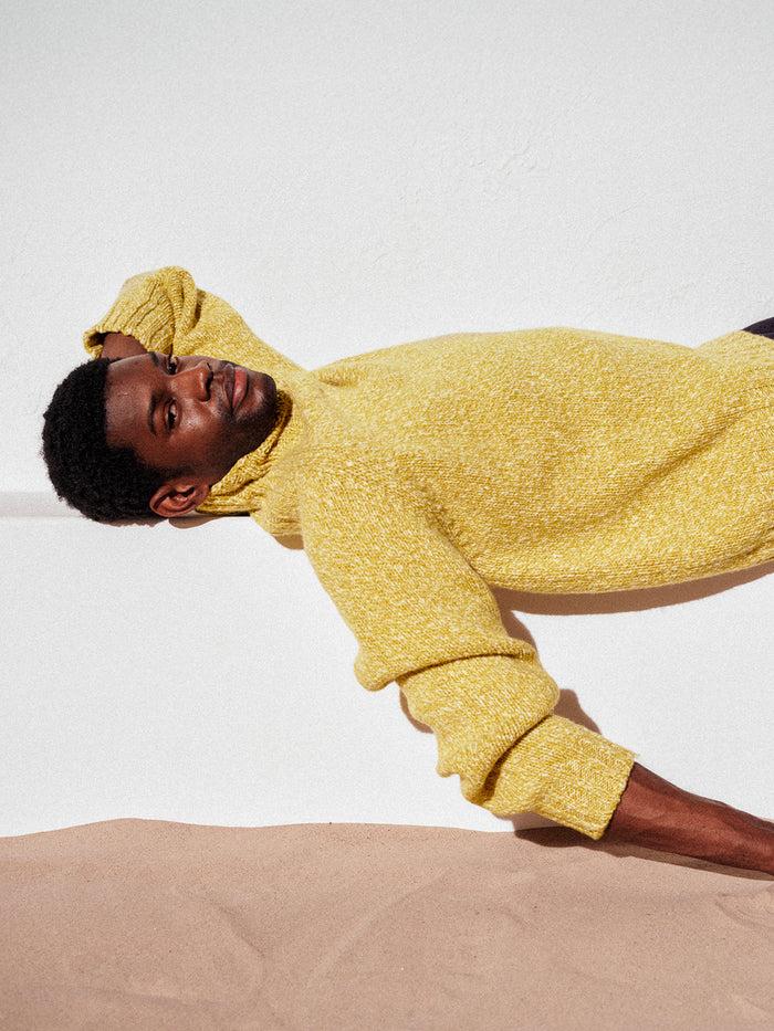 Connolly Yellow/Ecru Oversized Chunky Knit