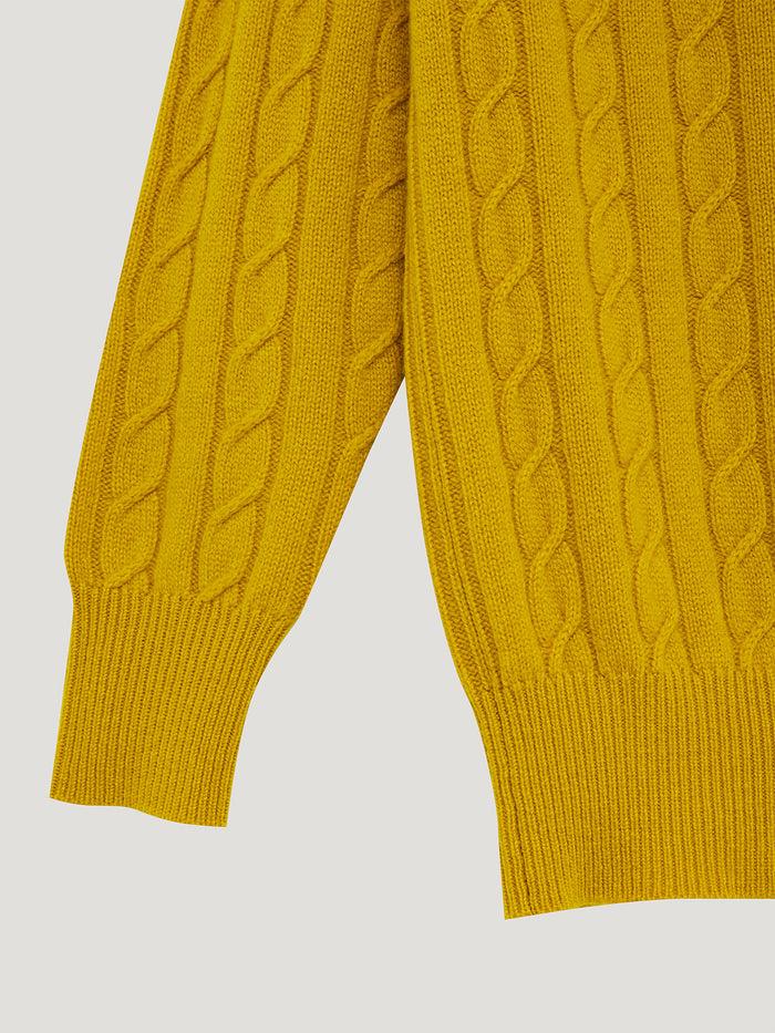 Connolly Yellow Favourite Cable Sweater
