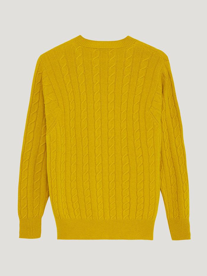 Connolly Yellow Favourite Cable Sweater