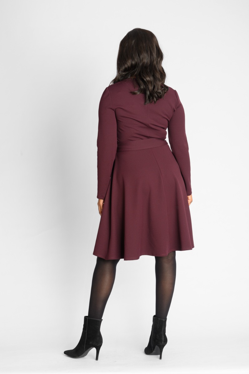 Contempo Berry Dress