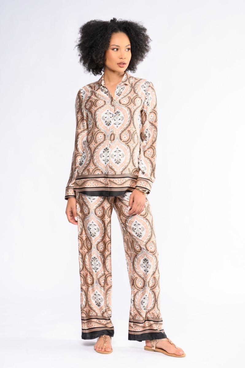 Contempo Border Print Bottom