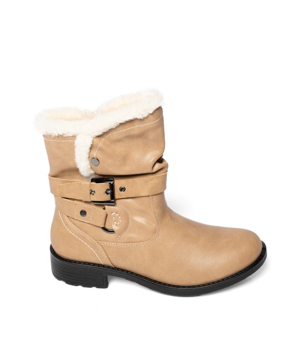 Contempo Buckle Fur Boot