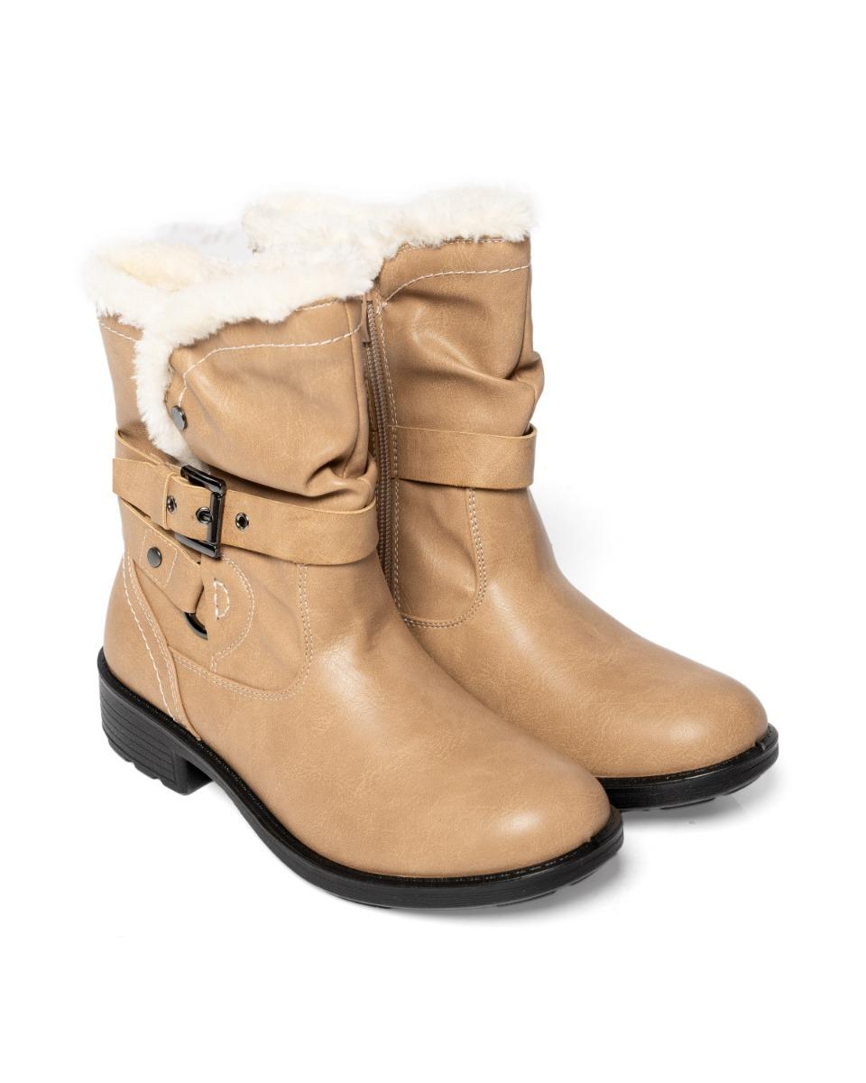 contempo Buckle Fur Boot