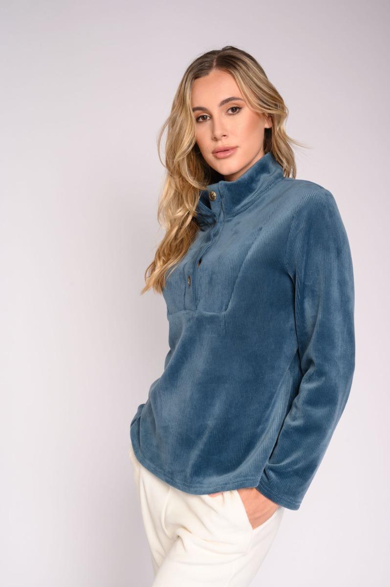 Contempo Button Knit Top