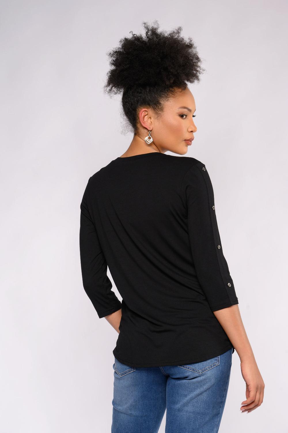 Contempo Button Knit Top