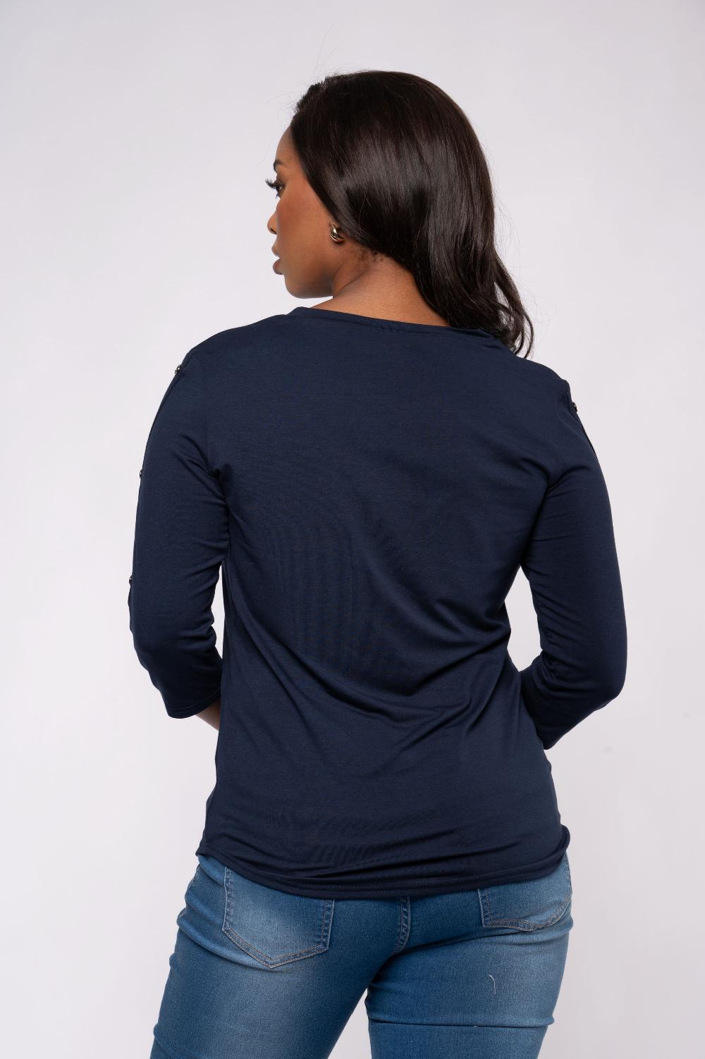 Contempo Button Knit Top