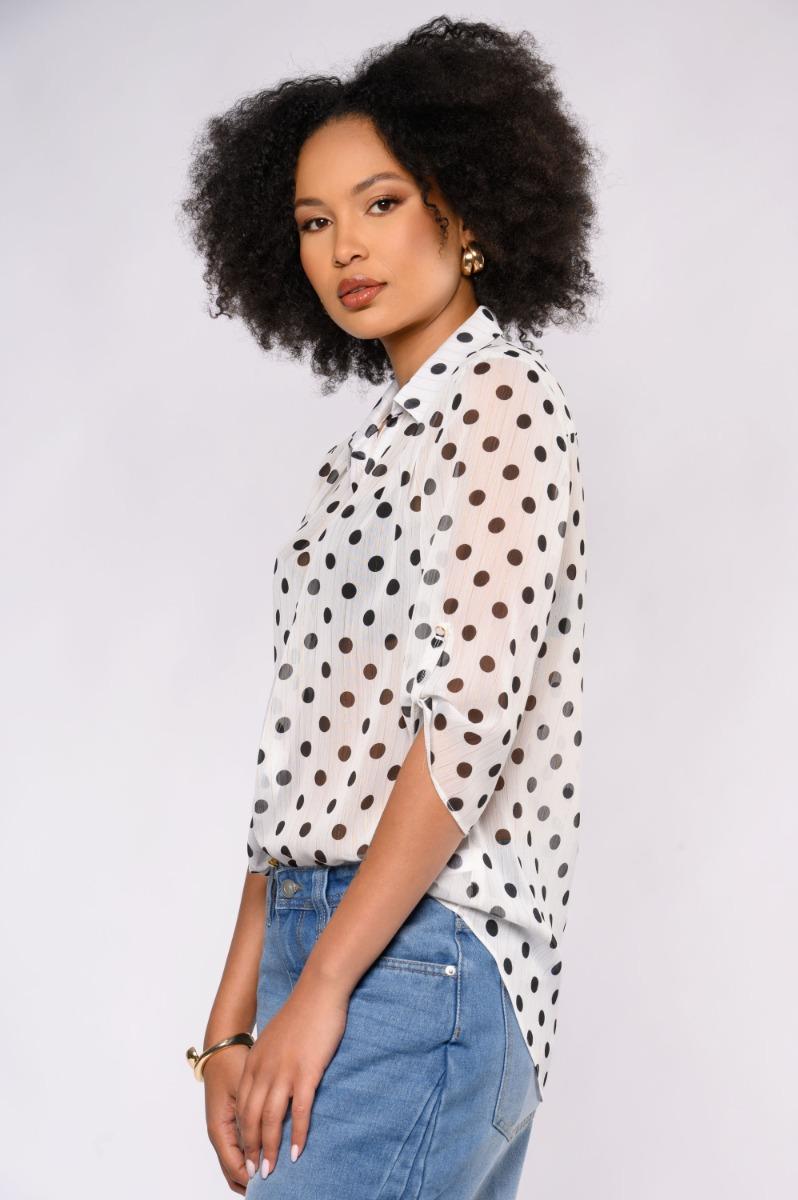 Contempo Button Through Top