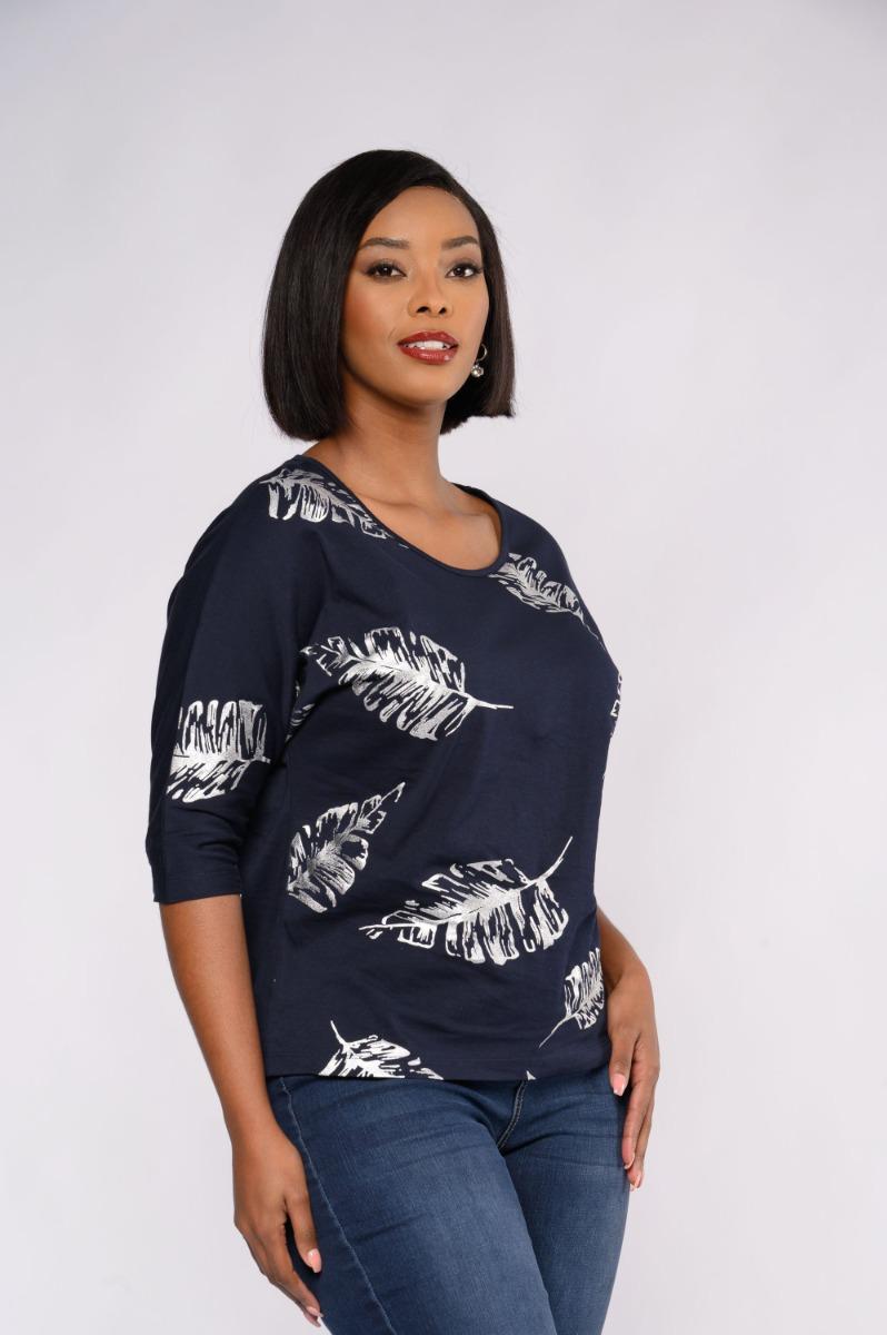 Contempo Dolman Print Top