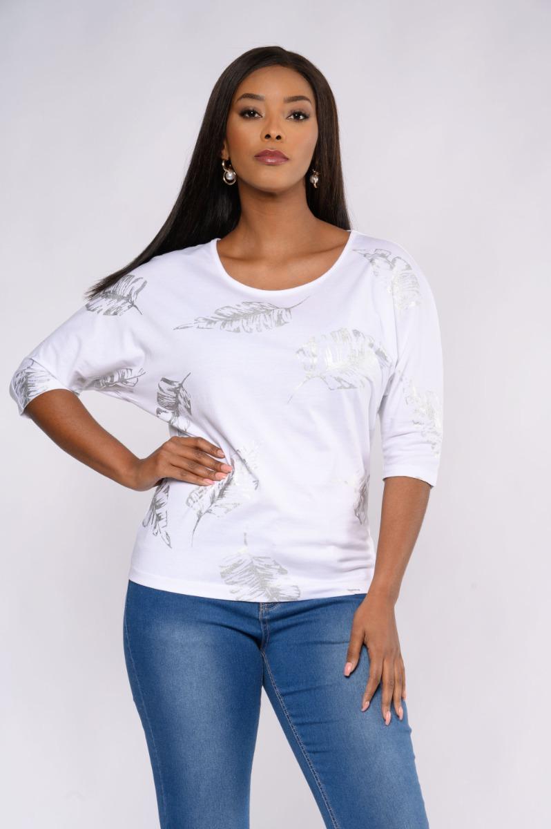 contempo Dolman Print Top