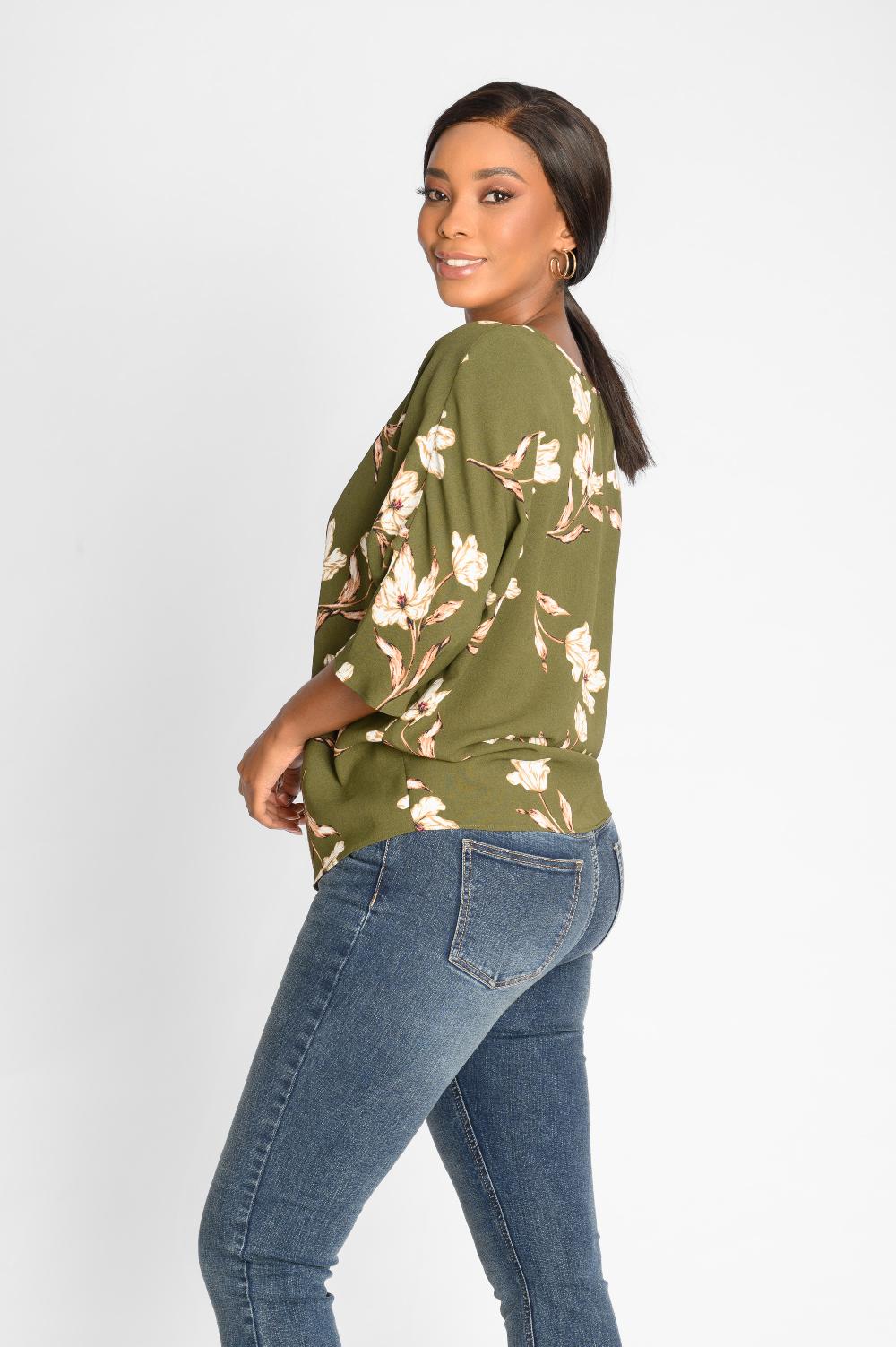 Contempo Dolman Sleeve Woven Top