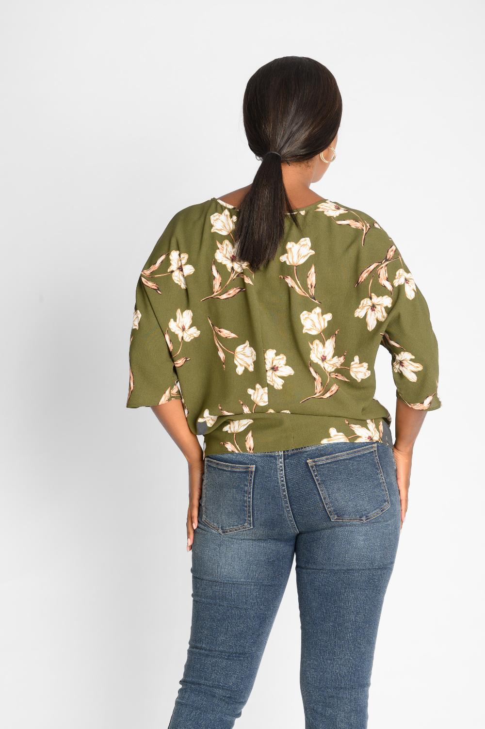 Contempo Dolman Sleeve Woven Top