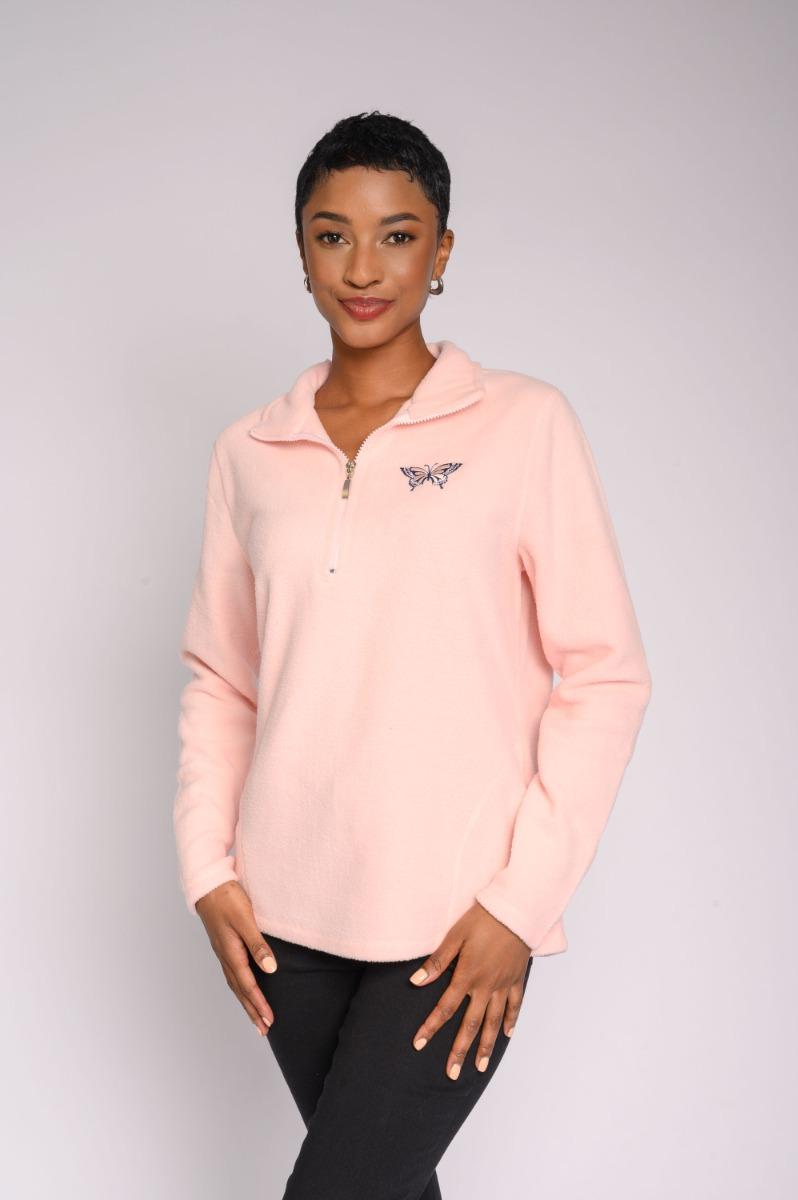 Contempo Fleece Embellish Top