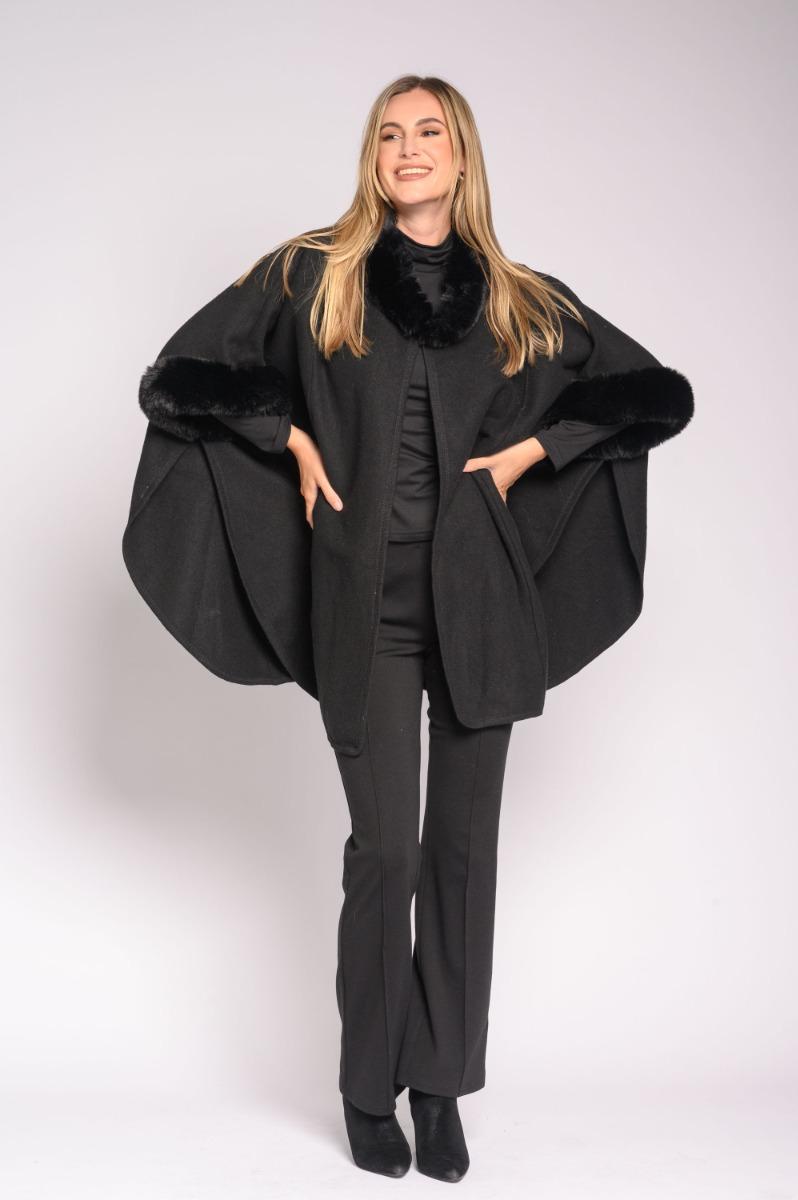 Contempo Fur Poncho