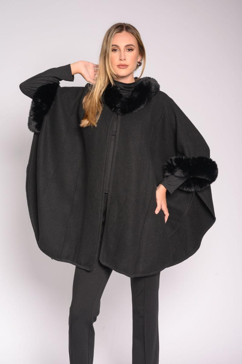 Contempo Fur Poncho