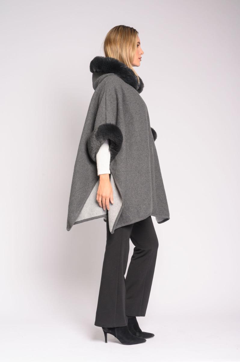 Contempo Hoodie Tassel Poncho
