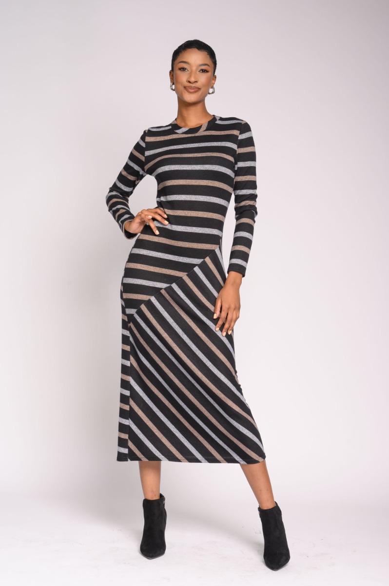 contempo Knit Dress With Seam