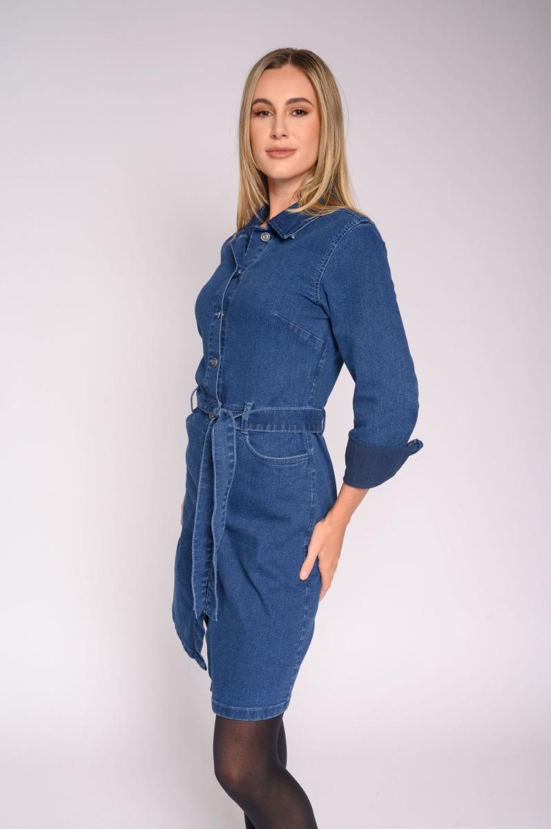 Contempo L/S Denim Dress