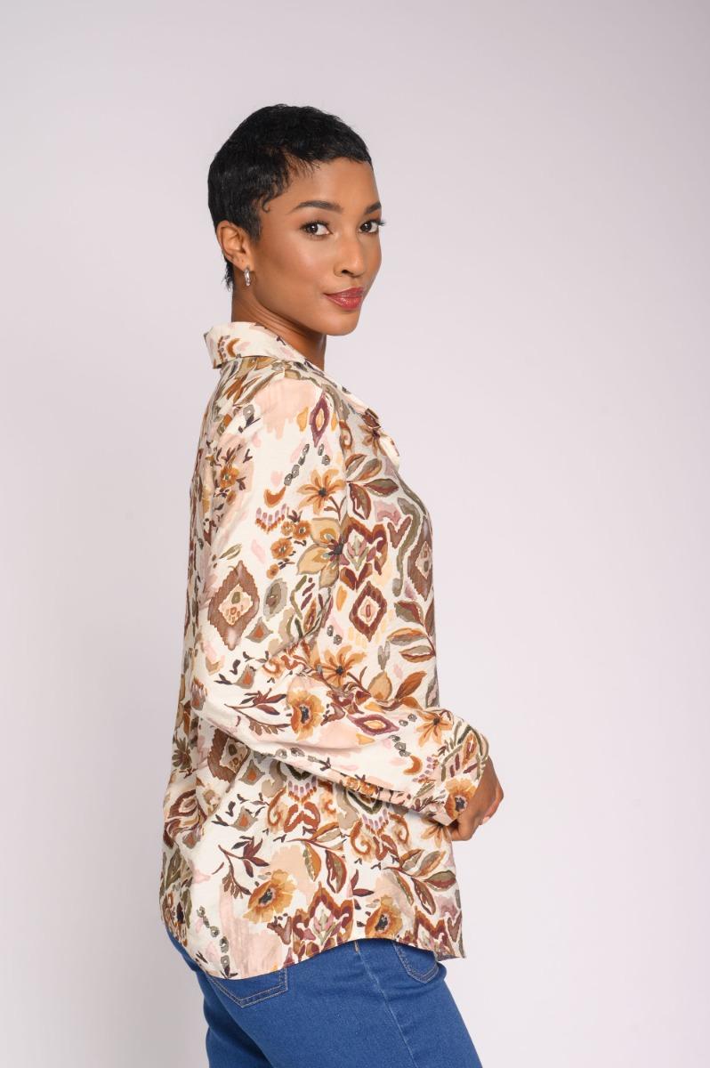 Contempo L/S Woven Top