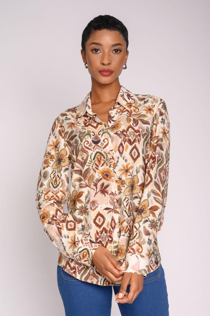 contempo L/S Woven Top