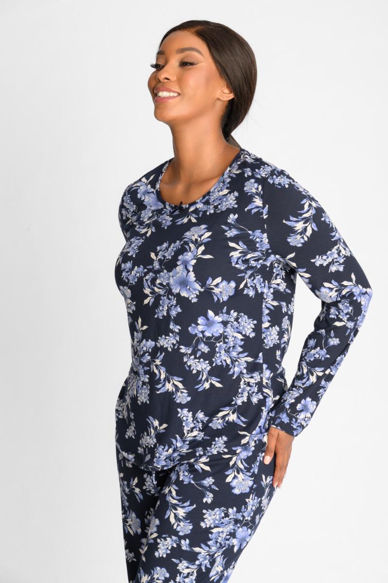 Contempo Long Sleeve Floral Top
