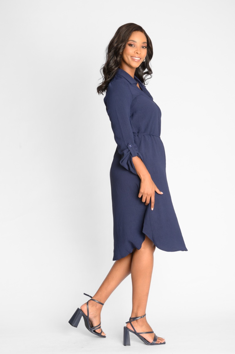 Contempo Long Sleeve Pocket Dress