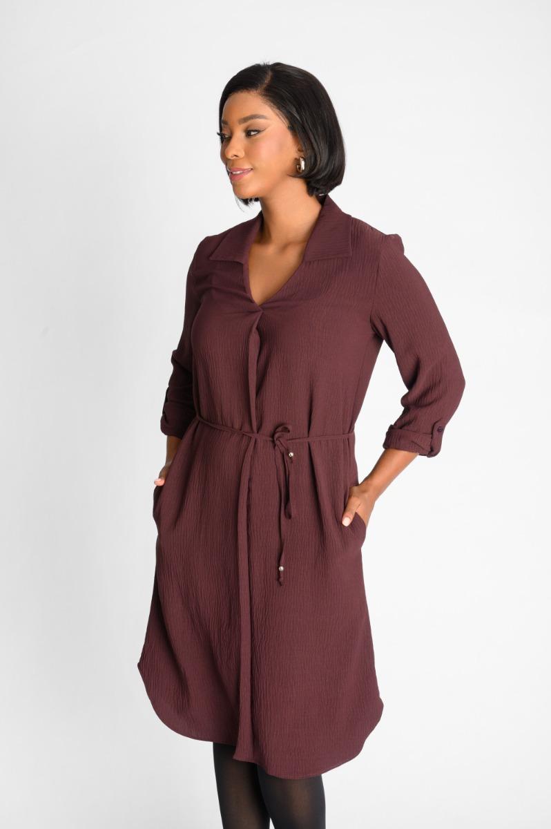 Contempo Long Sleeve Pocket Dress