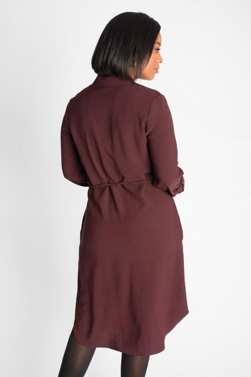 Contempo Long Sleeve Pocket Dress