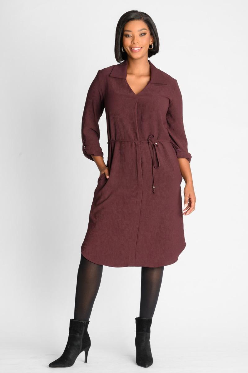 contempo Long Sleeve Pocket Dress