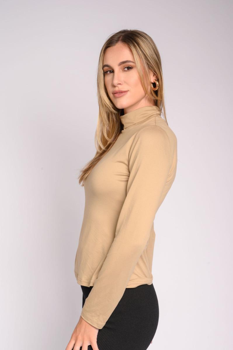Contempo Long Sleeve Polo Neck