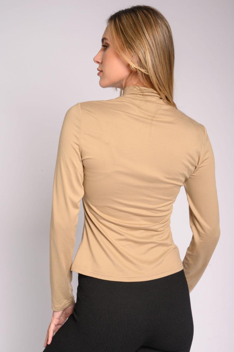 Contempo Long Sleeve Polo Neck