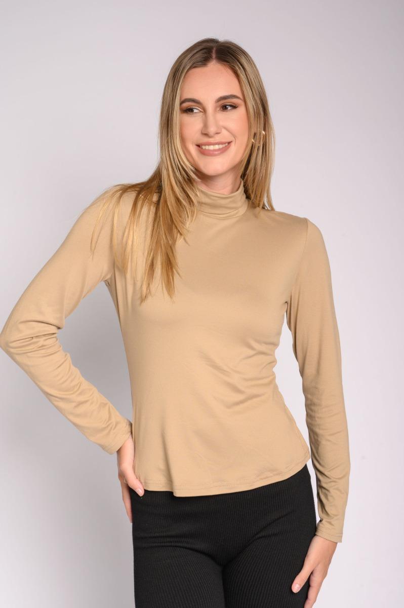Contempo Long Sleeve Polo Neck