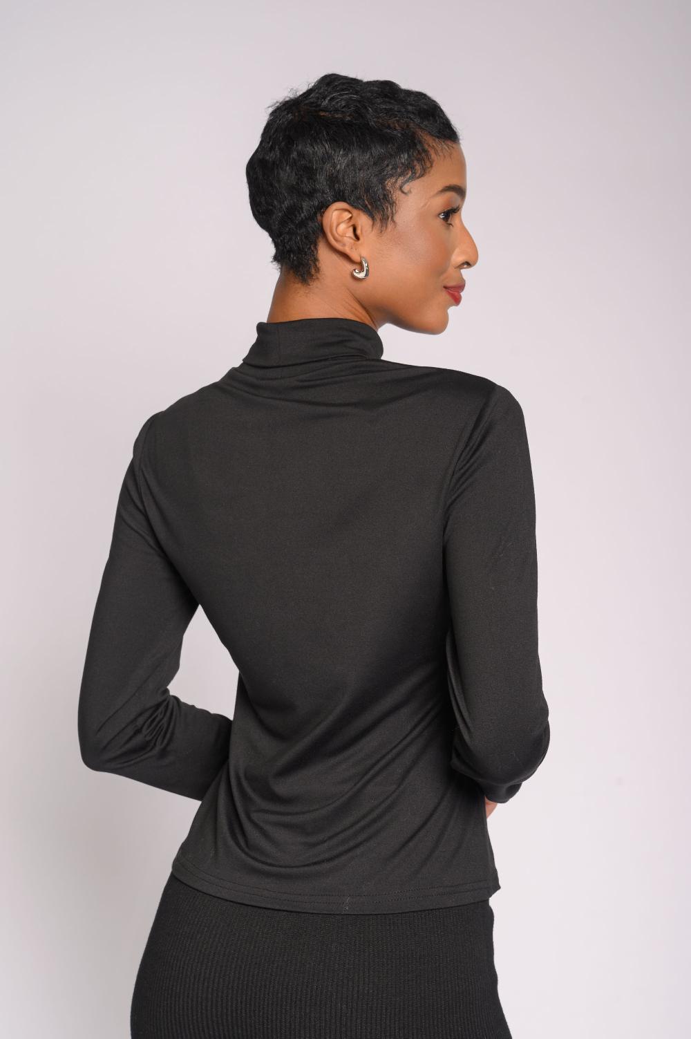 Contempo Long Sleeve Polo Neck
