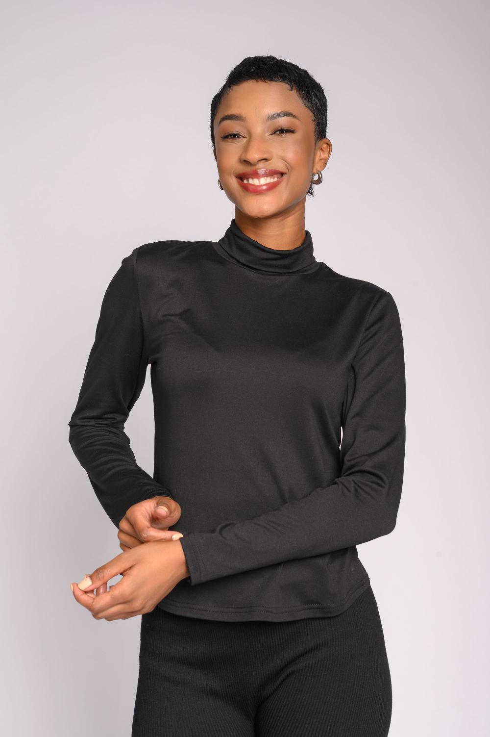 contempo Long Sleeve Polo Neck