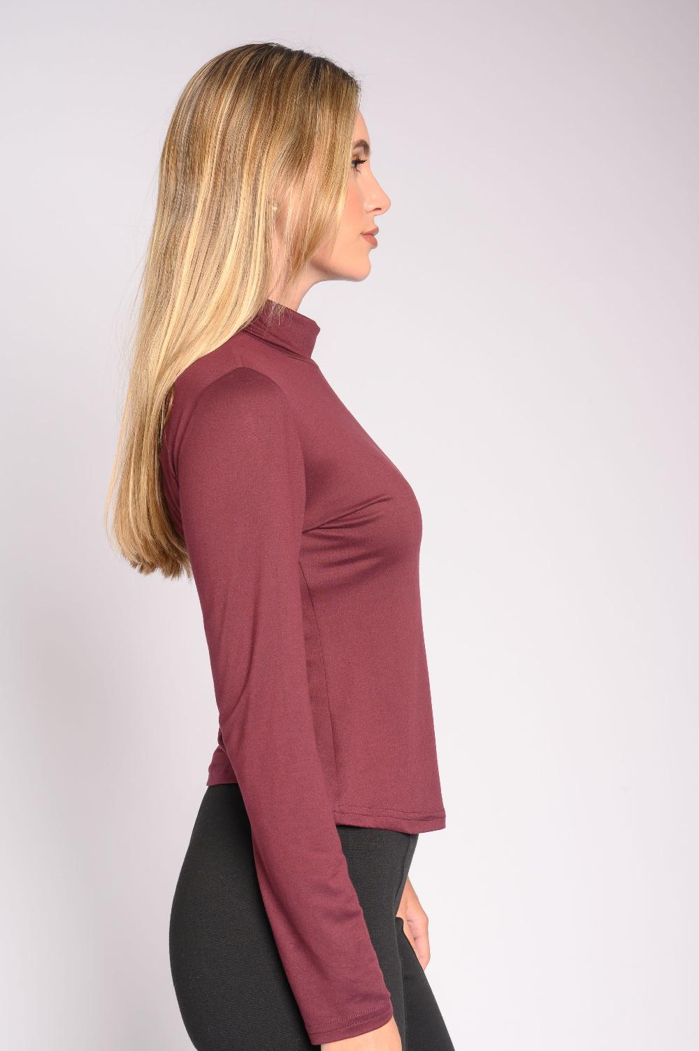 Contempo Long Sleeve Polo Neck