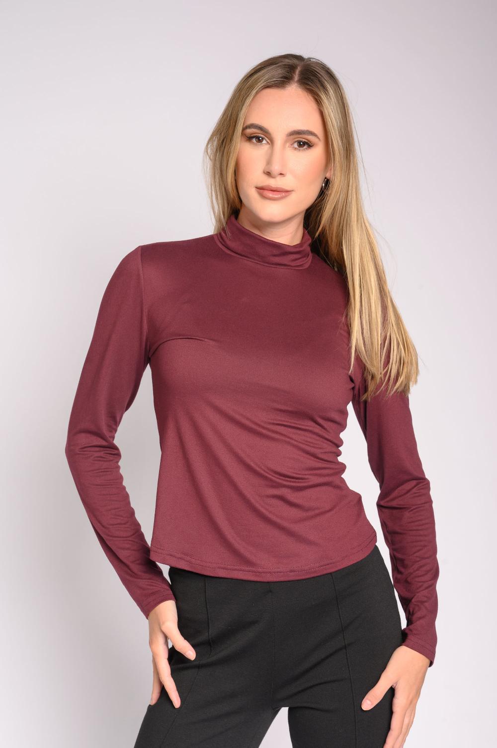 contempo Long Sleeve Polo Neck