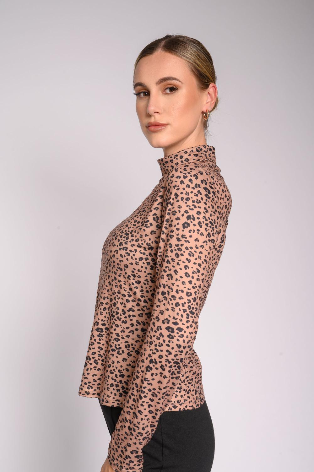 Contempo Long Sleeve Polo Neck